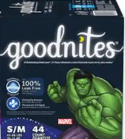 Walmart Goodnites Super Pack Nightime Underwear offer