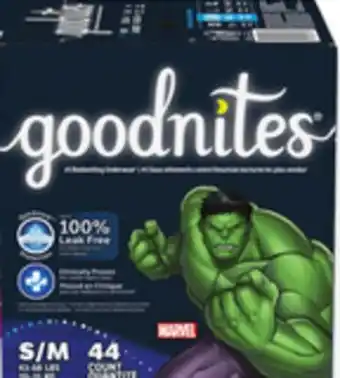Walmart Goodnites Super Pack Nightime Underwear offer