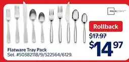 Walmart Flatware Tray Pack offer