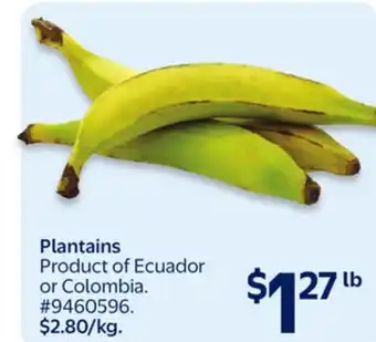 Walmart Plantains offer