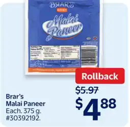 Walmart Brar's Malai Panner offer