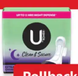 Walmart U by Kotex Pads or Liners offer