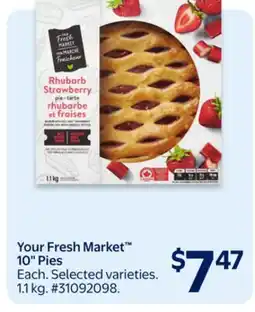 Walmart Your Fresh Market 10 Pies offer