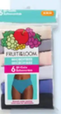 Walmart Women's Microfibre High-Cut Underwear 6-Pack offer