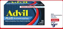 Walmart Advil PLUS Acetaminophen offer