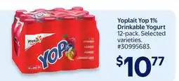 Walmart Yoplait Yop 1% Drinkable Yogurt offer