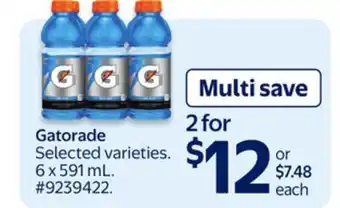 Walmart Gatorade offer