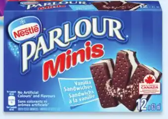 Walmart Parlour Minis Vanilla Sandwiches 12 x 63 mL offer