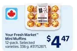 Walmart Your Fresh Market Mini Muffins offer