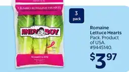 Walmart Romaine Lettuce Hearts offer