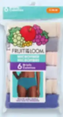 Walmart Women's Microfibre Briefs 6-Pack offer