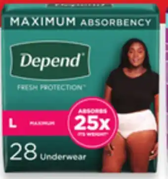 Walmart Depend or Poise Incontinence Products offer