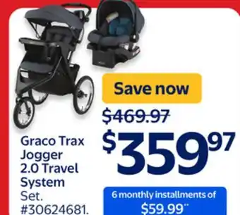 Walmart Graco Trax Jogger 2.0 Travel System offer