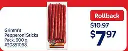 Walmart Grimm's Pepperoni Sticks offer