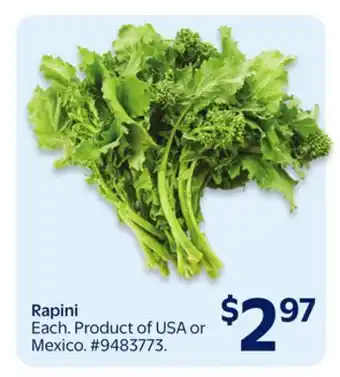 Walmart Rapini offer