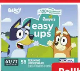 Walmart Pampers Giant Pack Easy-Ups Training Pants offer