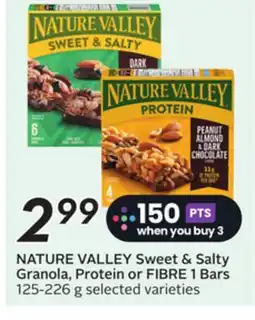 Sobeys NATURE VALLEY Sweet & Salty Granola, Protein or FIBRE 1 Bars offer
