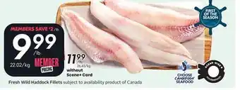 Sobeys Fresh Wild Haddock Fillets offer