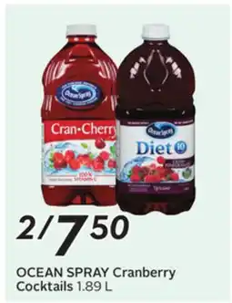 Sobeys Cranberry Cocktails offer
