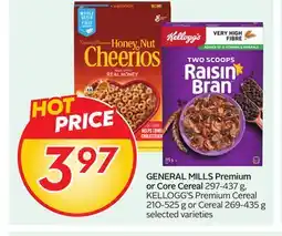 Sobeys GENERAL MILLS Premium or Core Cereal offer