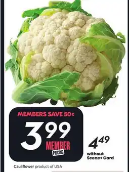 Sobeys Cauliflower offer