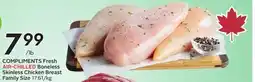 Sobeys Fresh AIR-CHILLED Boneless Skinless Chicken Breast Family Size offer