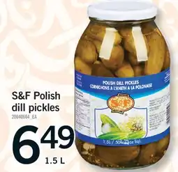 Fortinos S&F POLISH DILL PICKLES, 1.5 L offer