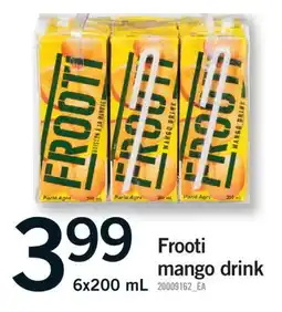 Fortinos FROOTI MANGO DRINK, 6X200 ML offer