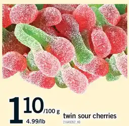 Fortinos TWIN SOUR CHERRIES, 4.99/LB offer