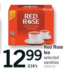 Fortinos RED ROSE TEA, 216'S offer