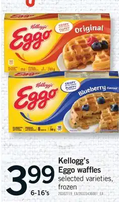 Fortinos KELLOGG'S EGGO WAFFLES, 6-16'S offer