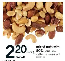 Fortinos MIXED NUTS WITH 50% PEANUTS offer