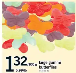 Fortinos LARGE GUMMI BUTTERFLIES offer
