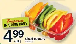 Fortinos SLICED PEPPERS, 400 G offer