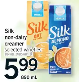 Fortinos SILK NON-DAIRY CREAMER offer