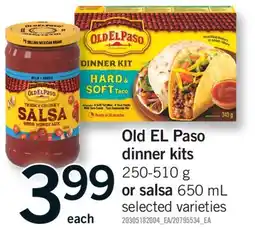 Fortinos OLD EL PASO DINNER KITS, 250-510 G OR SALSA, 650 ML offer