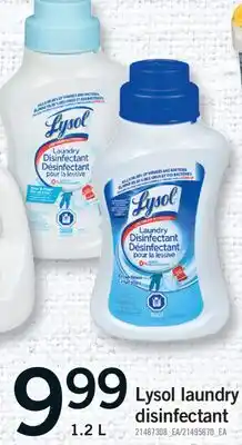 Fortinos LYSOL LAUNDRY DISINFECTANT, 1.2 L offer