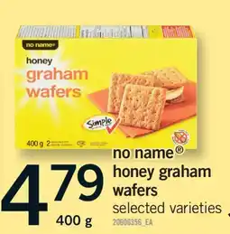 Fortinos NO NAME HONEY GRAHAM WAFERS, 400 G offer