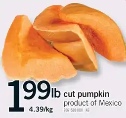 Fortinos CUT PUMPKIN offer