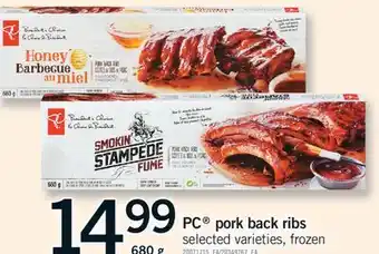 Fortinos PC PORK BACK RIBS, 680 G offer