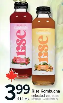 Fortinos RISE KOMBUCHA, 414 ML offer