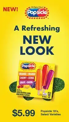 Fortinos POPSICLE, 18'S offer
