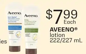 Fortinos AVEENO LOTION, 222/227 ML offer