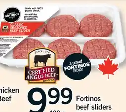 Fortinos FORTINOS BEEF SLIDERS, 420 G offer