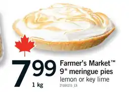 Fortinos FARMER'S MARKET 9 MERINGUE PIES, 1 KG offer