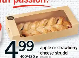 Fortinos APPLE OR STRAWBERRY CHEESE STRUDEL, 400/430 G offer