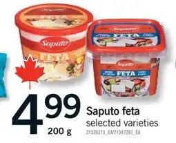 Fortinos SAPUTO FETA, 200 G offer