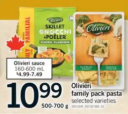Fortinos OLIVIERI FAMILY PACK PASTA, 500-700 G offer