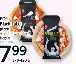 Fortinos PC BLACK LABEL PIZZA, 370-420 G offer