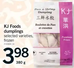 Fortinos KJ FOODS DUMPLINGS, 380 G offer